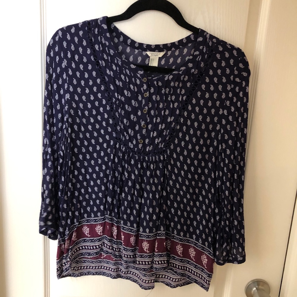 Navy blouse